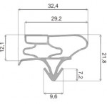 Уплотнитель двери холодильника (945x557 мм) LG ADX34363020 Уплотнитель двери холодильника (945x557 мм) LG ADX34363020