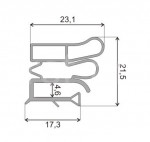 Уплотнитель 620x980мм Свияга 155-1, Профиль ПС Уплотнитель 620x980мм Свияга 155-1, Профиль ПС