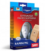 Комплект мешков (5шт) для пылесосов Samsung + Фильтр Topperr SM 9 Комплект мешков (5шт) для пылесосов Samsung + Фильтр Topperr SM 9