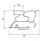 Уплотнитель для холодильника 380x800мм профиль СТ Уплотнитель для холодильника 380x800мм профиль СТ